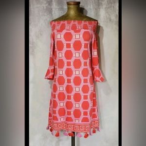 Cabana Life Spring Regatta off the Shouder Dress